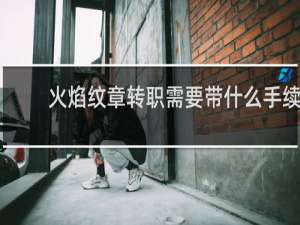 火焰纹章转职需要带什么手续