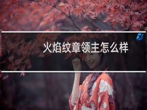 火焰纹章领主怎么样