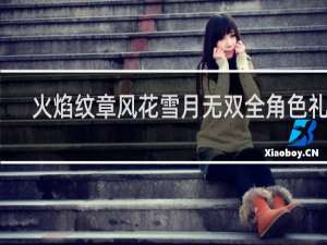 火焰纹章风花雪月无双全角色礼物