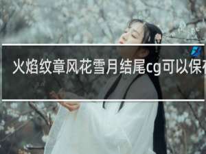 火焰纹章风花雪月结尾cg可以保存吗