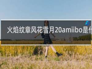 火焰纹章风花雪月 amiibo是什么