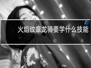 火焰纹章龙骑要学什么技能