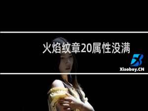 火焰纹章 属性没满