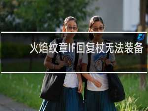 火焰纹章IF回复杖无法装备