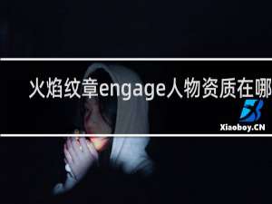 火焰纹章engage人物资质在哪看