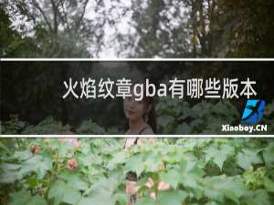 火焰纹章gba有哪些版本