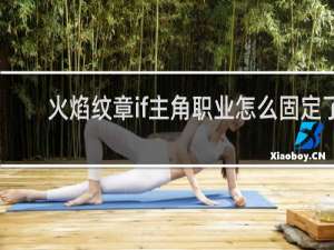 火焰纹章if主角职业怎么固定了
