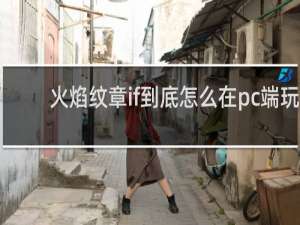 火焰纹章if到底怎么在pc端玩