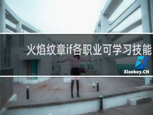 火焰纹章if各职业可学习技能