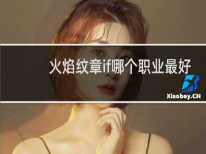 火焰纹章if哪个职业最好