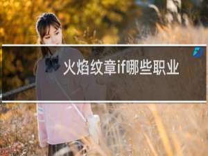 火焰纹章if哪些职业