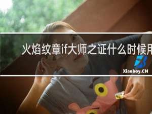 火焰纹章if大师之证什么时候用