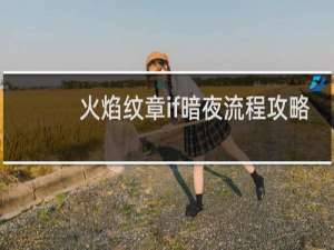 火焰纹章if暗夜流程攻略