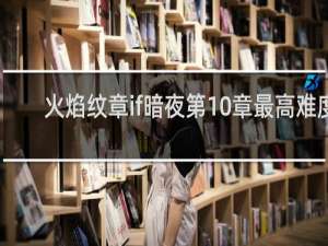 火焰纹章if暗夜第10章最高难度