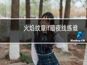 火焰纹章if暗夜线练谁