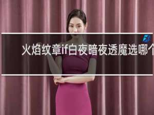 火焰纹章if白夜暗夜透魔选哪个