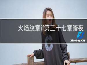 火焰纹章if第二十七章暗夜