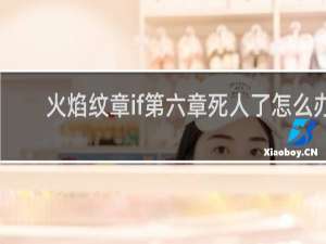 火焰纹章if第六章死人了怎么办