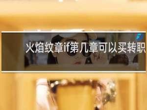 火焰纹章if第几章可以买转职