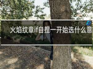 火焰纹章if自捏一开始选什么意思