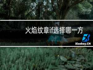 火焰纹章if选择哪一方