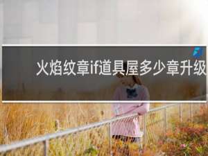 火焰纹章if道具屋多少章升级
