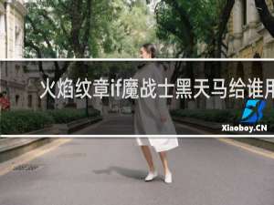 火焰纹章if魔战士黑天马给谁用