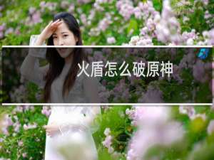 火盾怎么破原神