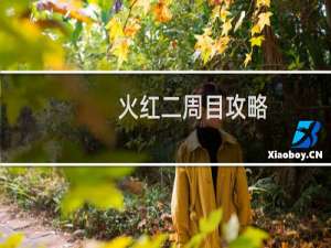 火红二周目攻略