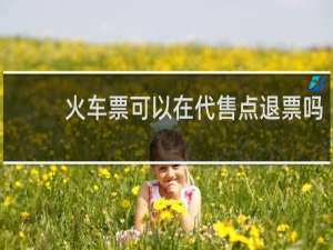 火车票可以在代售点退票吗