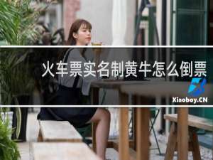 火车票实名制黄牛怎么倒票