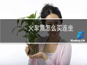 火车票怎么买连坐