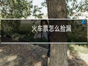 火车票怎么捡漏