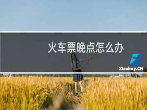 火车票晚点怎么办