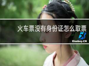 火车票没有身份证怎么取票