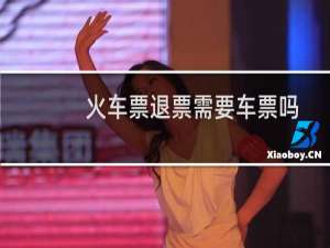 火车票退票需要车票吗