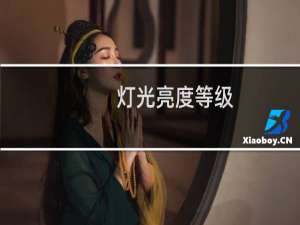 灯光亮度等级