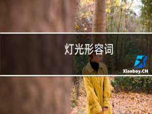 灯光形容词