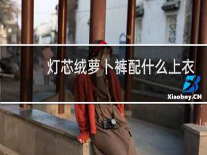 灯芯绒萝卜裤配什么上衣好看