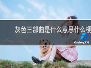 灰色三部曲是什么意思什么梗