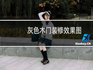 灰色木门装修效果图