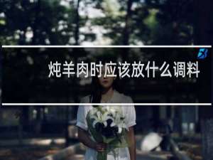 炖羊肉时应该放什么调料