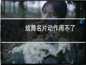 炫舞名片动作用不了