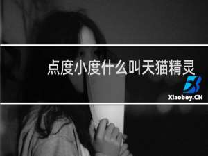 点度小度什么叫天猫精灵