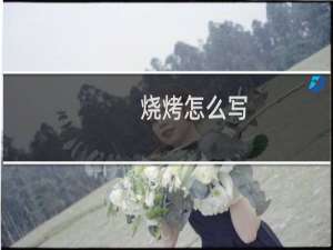 烧烤怎么写