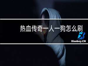 热血传奇一人一狗怎么刷