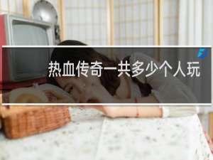 热血传奇一共多少个人玩