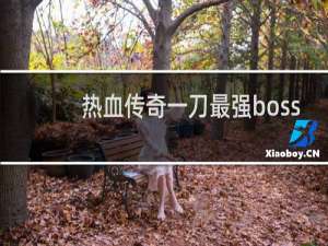 热血传奇一刀最强boss