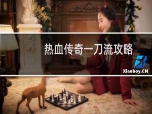 热血传奇一刀流攻略