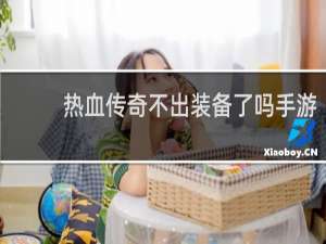 热血传奇不出装备了吗手游